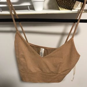 Tan crop top